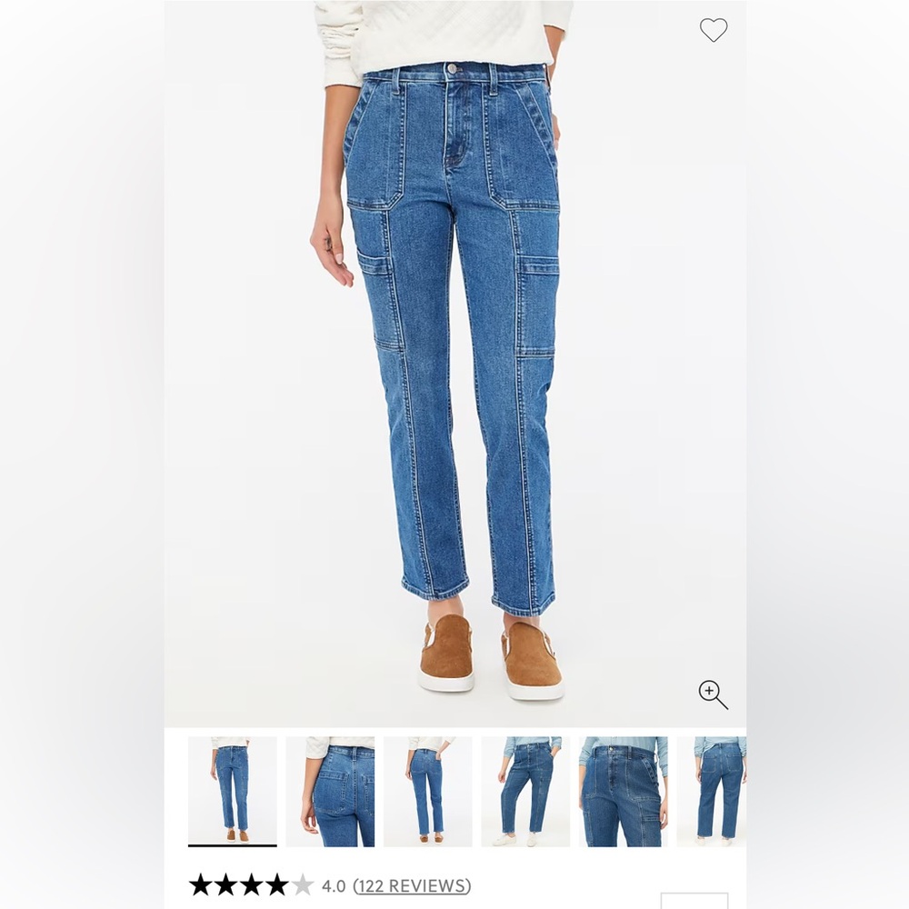 J Crew Factory Premium Edition straight-leg cargo jean size 29